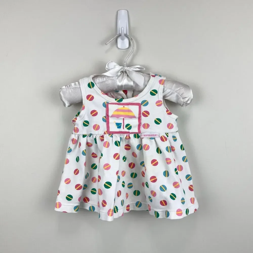 Vintage Marimekko by Sweet Potatoes Beach Ball Dress Set 3 Months